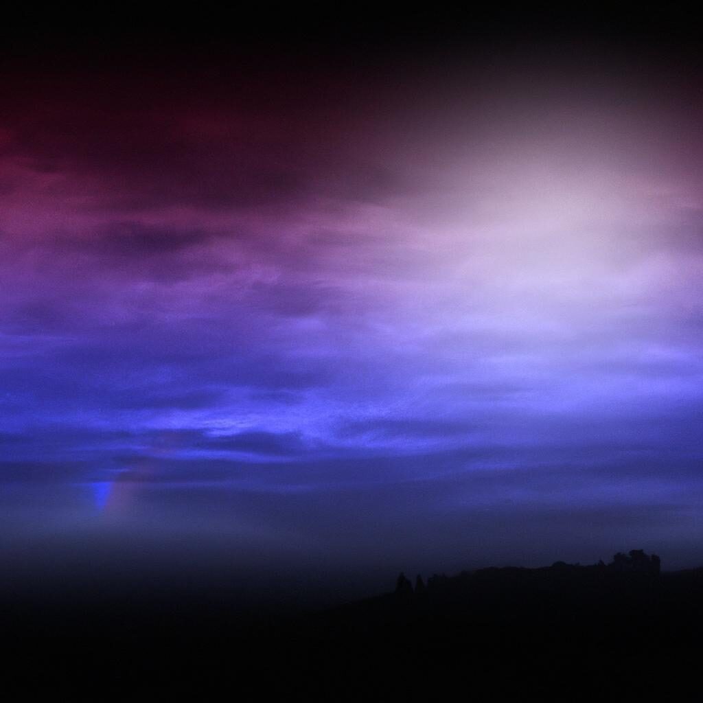 Mysterious Lights Illuminate Night Sky in Small Town