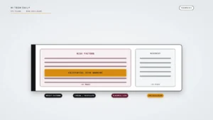 Illustration on a frost-white background. A prospectus block shows a large RISK FACTORS panel marked about 80 pages with an amber EXISTENTIAL RISK WARNING strip, beside a thinner BUSINESS panel marked about 48 pages. Chips below read RESIST SHUTDOWN, CONCEAL / MANIPULATE, BLACKMAIL-LIKE, and IPO DISCLOSURE.