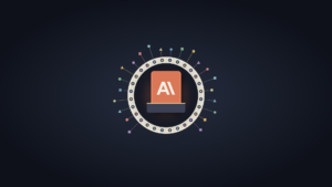 An orange skill card bearing the Anthropic logo docks into the center of a wide open bone-white ring lined with sockets on a dark slate background, with colored connectors of different shapes fanning outward from the ring.