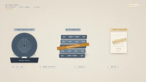 Illustration on a bone-parchment background. On the left, a semiconductor-steel chip wafer sits on a pier labeled "VENDOR FINANCE," with a "VENDOR FINANCE FACILITY" chip above. In the center, a stack of lease-slate TPU capacity plates is crossed by an amber "CONVERTIBLE NOTE" strap, with a "TPU LEASE STACK" chip above. On the right, a blank warm facility note sheet carries an angled "CONVERTIBLE FACILITY" stamp and a "CONFLICT DISCLOSURE" chip. Lower chips read "~1/3 OF LEASE," "LARGEST 2027 CUST," "TPU STACK," and "DUAL ROLE."