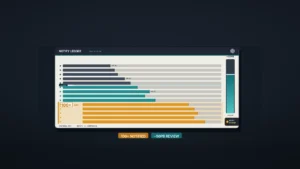 Security UI graphic: slate-graphite field with a frost-bone notify ledger. Log rows fill past a DOZENS marker into a lit signal-amber 100+ band. Slim ~50PB review scale bar on the right; quiet MOST SEVERE tile lower-right. OpenAI blossom small in the ledger header. Chips: 100+ NOTIFIED and ~50PB REVIEW. No likenesses.